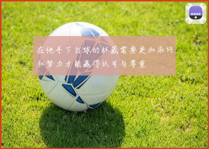 在他手下打球的林葳需要更加乖巧和努力才能赢得认可与尊重